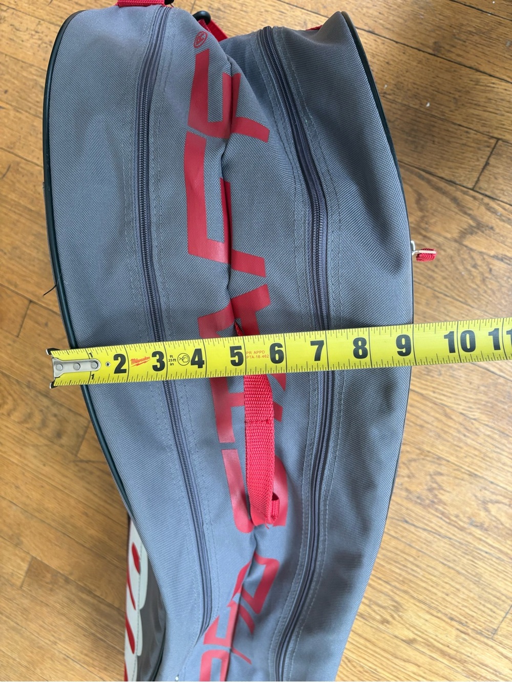 Wilson Pro Staff Tennis Racket Bag | Gray & Red | Multi-Compartment ๐พ - Picture 15 of 16